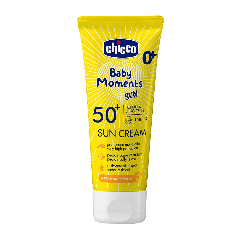 Crema cu protectie solara  SPF 50+ pentru copii Baby Moments, 75 ml, Chicco