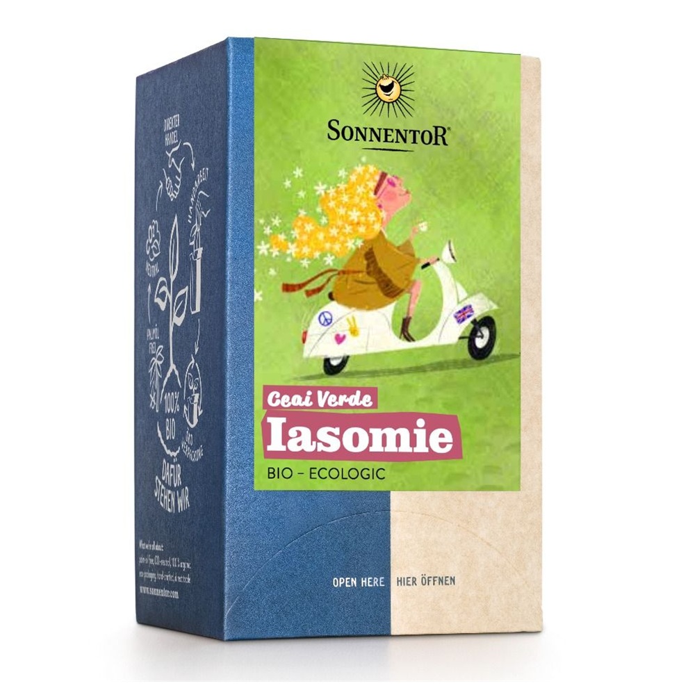 Ceai Bio Verde Iasomie, 18 plicuri, Sonnentor