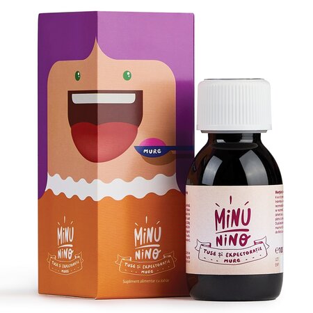 Sirop Tuse si Expectoratie mure Minunino, 100 ml, Medimow 611579