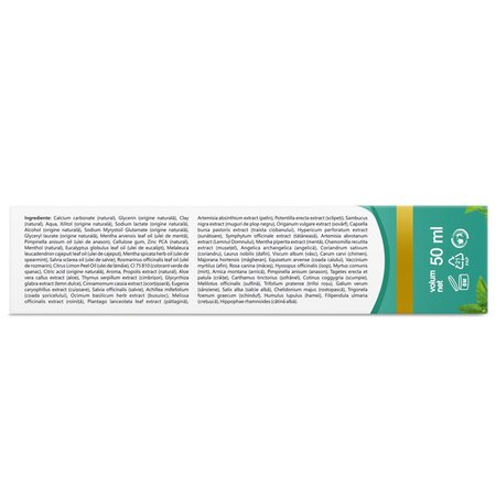 Pasta de dinti cu argila si plante Menthol Fresh, 50 ml, Vivanatura 709662