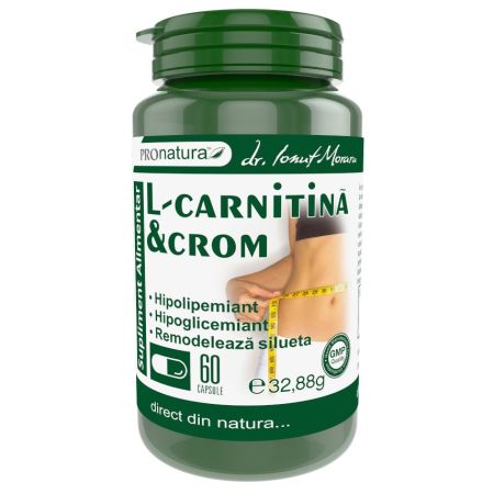 L-Carnitina&Crom, 60 capsule, Pro Natura