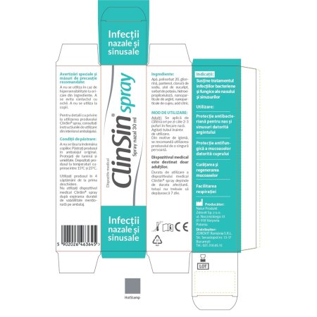 Spray nazal Clinsin, 30 ml, Zdrovit 720088
