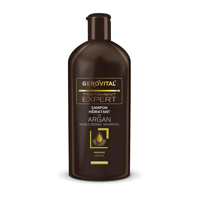 Sampon hidratant cu argan Tratament Expert, 250 ml, Gerovital