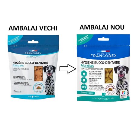 Recompense pentru igiena dentara a cainilor, 75 g, Francodex 722161