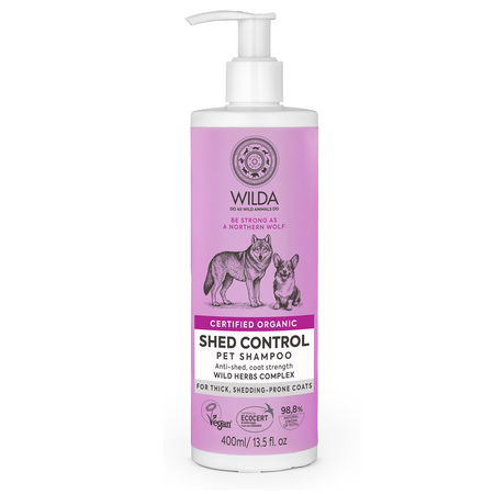 Sampon antinaparlire pentru caini si pisici Shed Control, 400 ml, Wilda Siberica