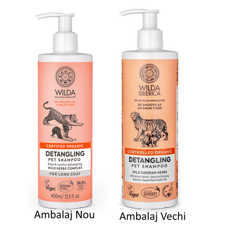 Sampon pentru descurcarea blanii Detangling, 400 ml, Wilda Siberica 747905