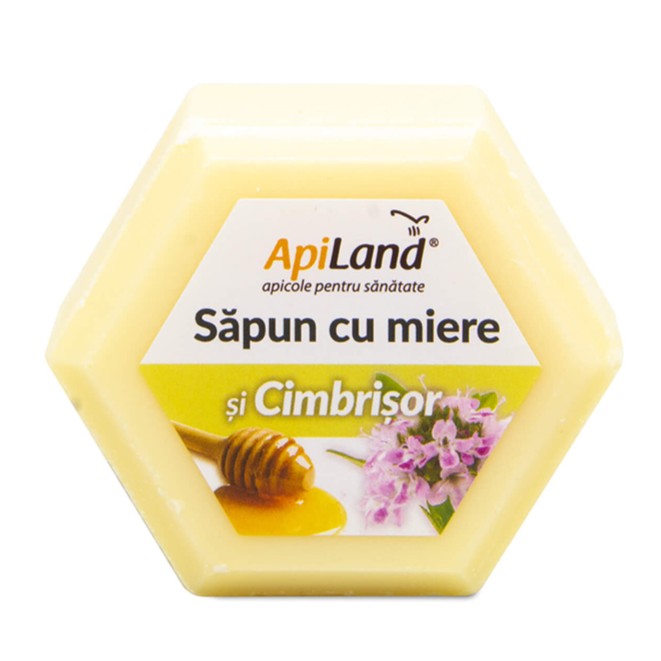 Sapun cu miere si cimbrisor, 100 g, Apiland