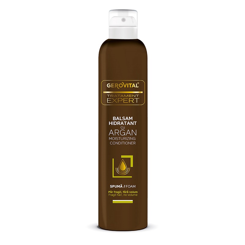 Balsam hidratant spuma cu argan Tratament Expert, 200 ml, Gerovital