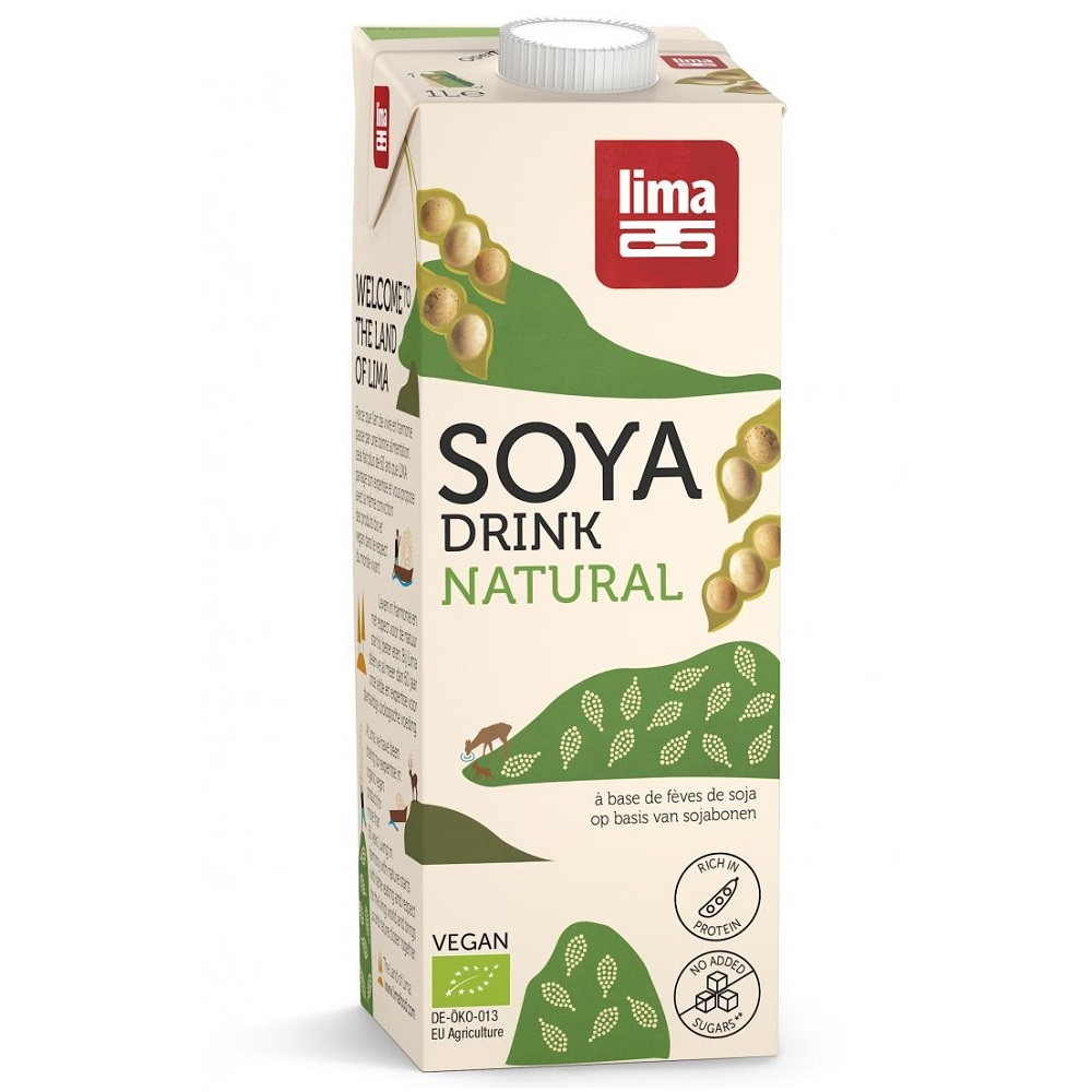 Bautura vegetala bio clasica de soia, 1000 ml, Lima