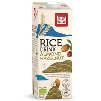 Bautura vegetala bio de orez cu migdale si alune de padure, 1000 ml, Lima