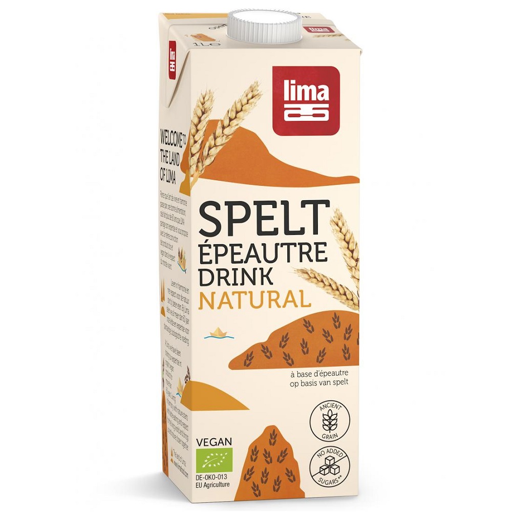 Bautura vegetala  de spelta Bio, 1000 ml, Lima