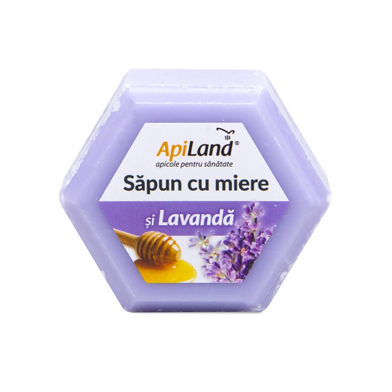 Sapun cu miere si lavanda, 100 g, Apiland