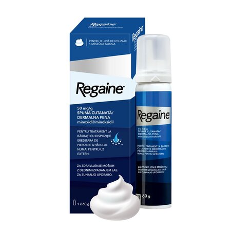 Regaine spuma impotriva caderii parului la barbati, 60 g, Johnson Johnson