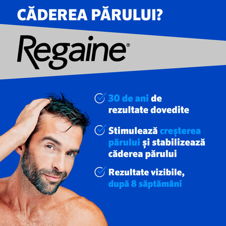 Regaine spuma impotriva caderii parului la barbati, 60 g, Johnson Johnson 751382