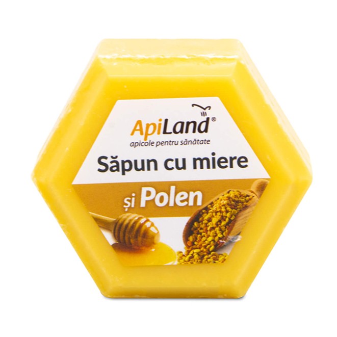 Sapun cu miere si polen, 100 g, Apiland