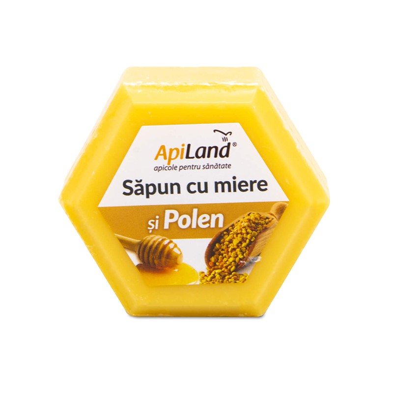 Sapun cu miere si polen, 100 g, Apiland