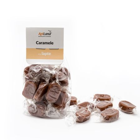 Caramele cu lapte, 100 g, Apiland