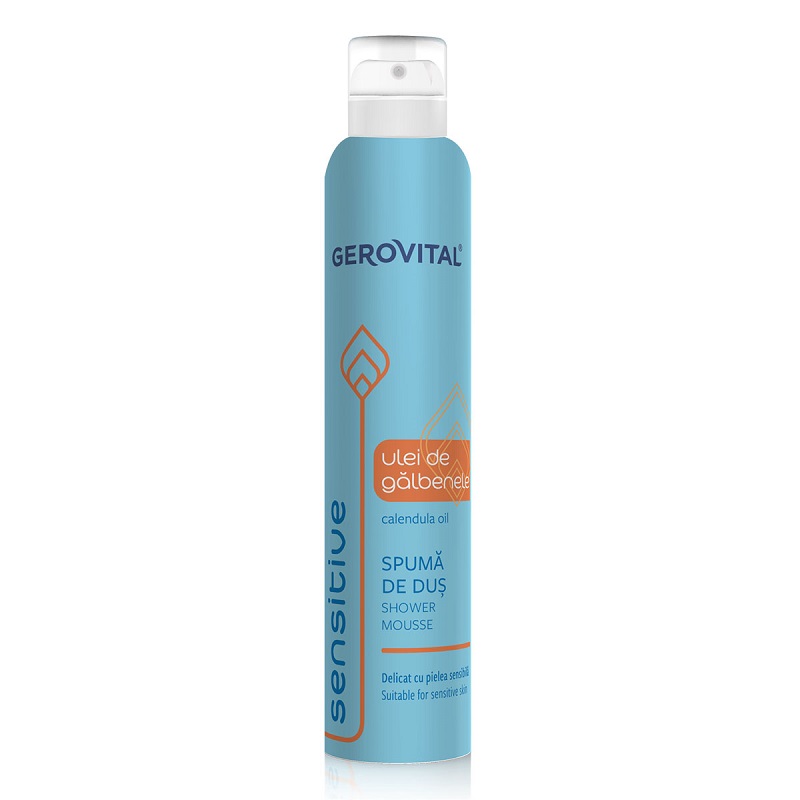 Spuma de dus Sensitive, 200 ml, Gerovital