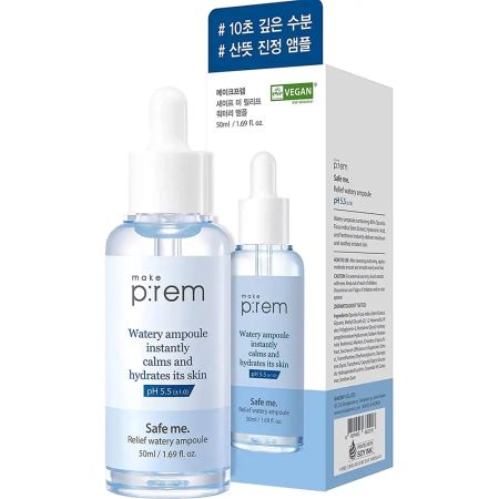 Ser de fata Safe Me. Watery Ampoule, 50 ml, Make P:rem 660660