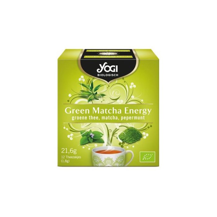 Ceai Bio Green Matcha Energy, 12 plicuri, Yogi Tea