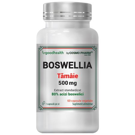 Boswellia Serrata, 500 mg, 60 capsule vegetale, Cosmopharm