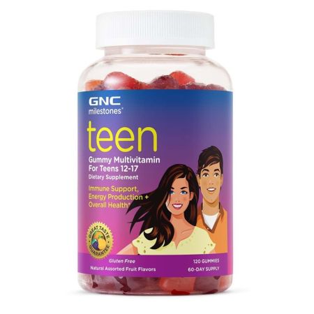 Multivitamine pentru adolescenti Teen, 12-17 ani, 120 jeleuri, GNC