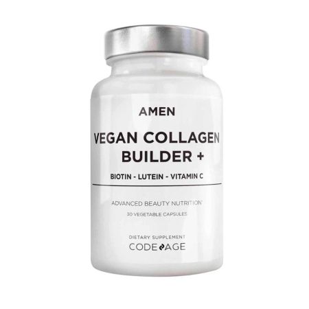 Colagen vegan cu biotina, luteina si vitamina C, 30 capsule, GNC