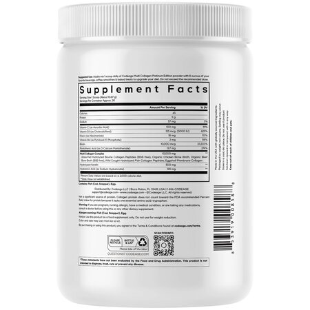 Peptide de colagen cu biotina, keratina si acid hialuronic CodeAge, 323 g, GNC 674460