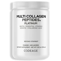 Peptide de colagen cu biotina, keratina si acid hialuronic CodeAge, 323 g, GNC