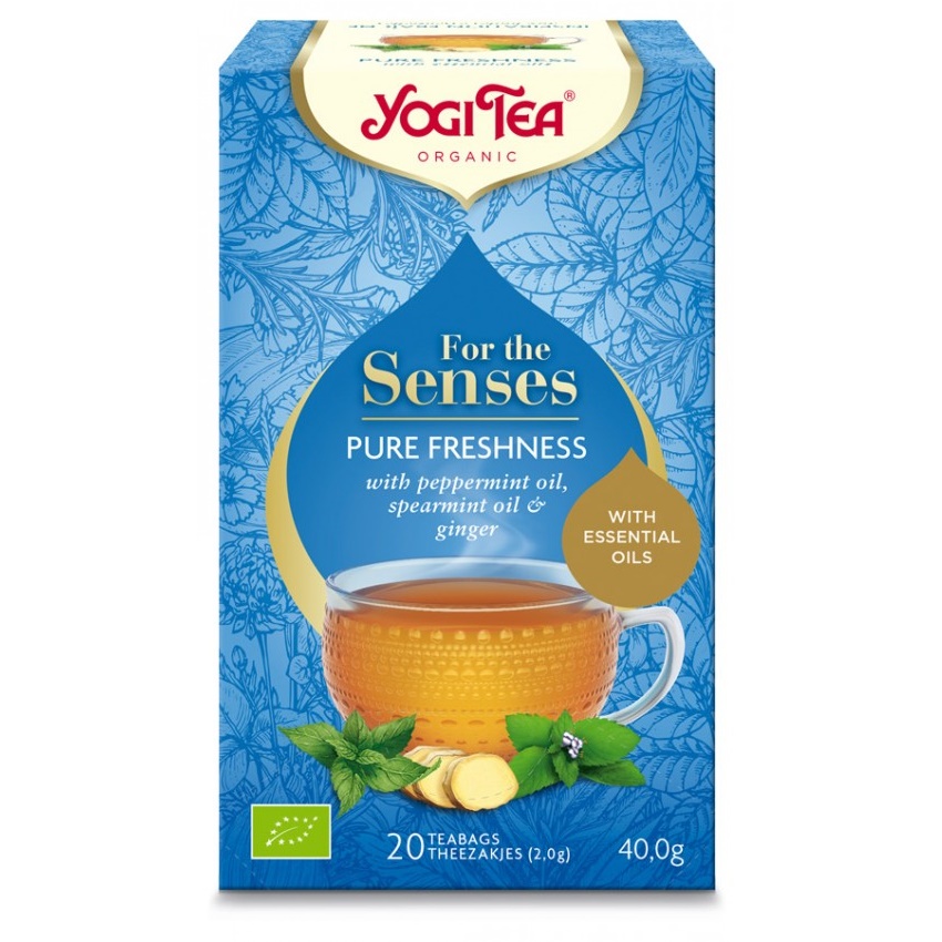 Ceai cu ulei esential, Pure Freshness, 20 plicuri, Yogi Tea