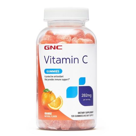 Vitamina C jeleuri cu aroma de portocale, 282 mg, 120 jeleuri, GNC