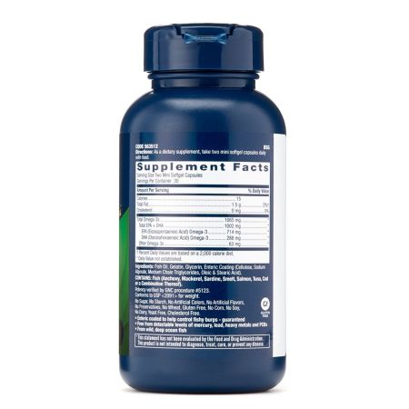 Ulei de peste mini capsule Triple Strength, 60 capsule, GNC 647798