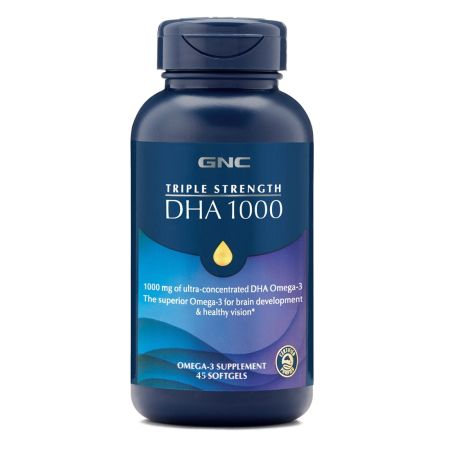 DHA 1000 Triple Strength, 45 capsule, GNC