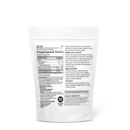 Caramele cu aroma naturala de fructe de padure si frisca Calciu citrat, 30 caramele, GNC 647777