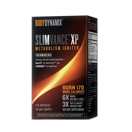 Supliment termogenic BodyDynamix Slimvance XP Metabolism Igniter, 120 capsule, GNC 647773