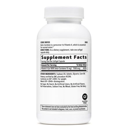 Beta-Caroten 15 mg, 360 capsule, GNC 647740