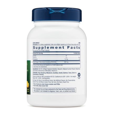 Ulei de peste Fish Oil, 90 capsule, GNC 647726