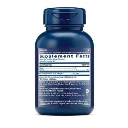 EPA 1000 mg mini Triple Strength, 90 capsule, GNC 647724