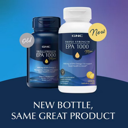 EPA 1000 mg mini Triple Strength, 90 capsule, GNC 722957