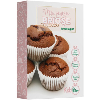 Mix Keto pentru briose cu cacao, 225 g, Ketorem