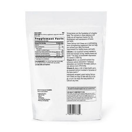 Calciu caramele Calcium Soft Chews 600 mg, 60 caramele, GNC 647721