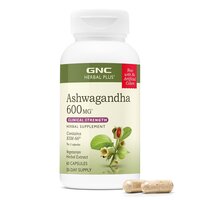 Ashwagandha 600 mg Herbal Plus, 60 capsule, GNC