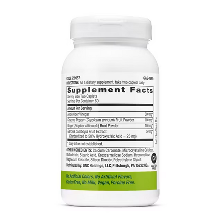Otet din cidru de mere SuperFoods, 120 tablete, GNC 722949
