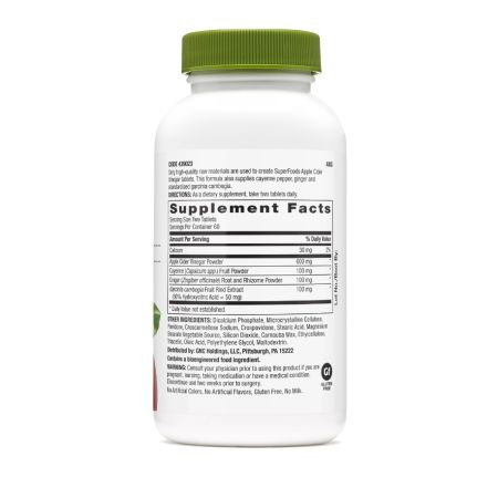 Otet din cidru de mere SuperFoods, 120 tablete, GNC 647718
