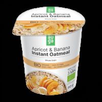 Ovaz integral BIO cu caise si banane, 60 g, Auga
