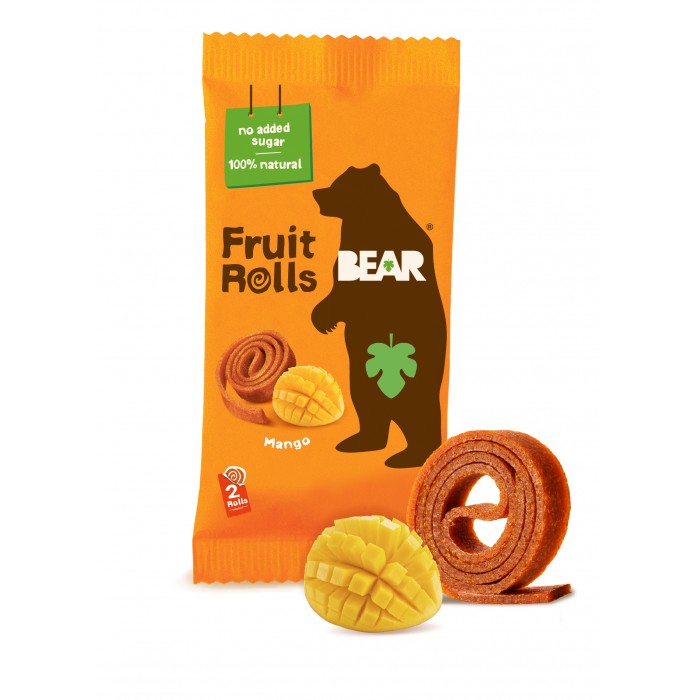 Rulouri yoyo cu mango Bear, 2 bucati, Lotus Bakeries