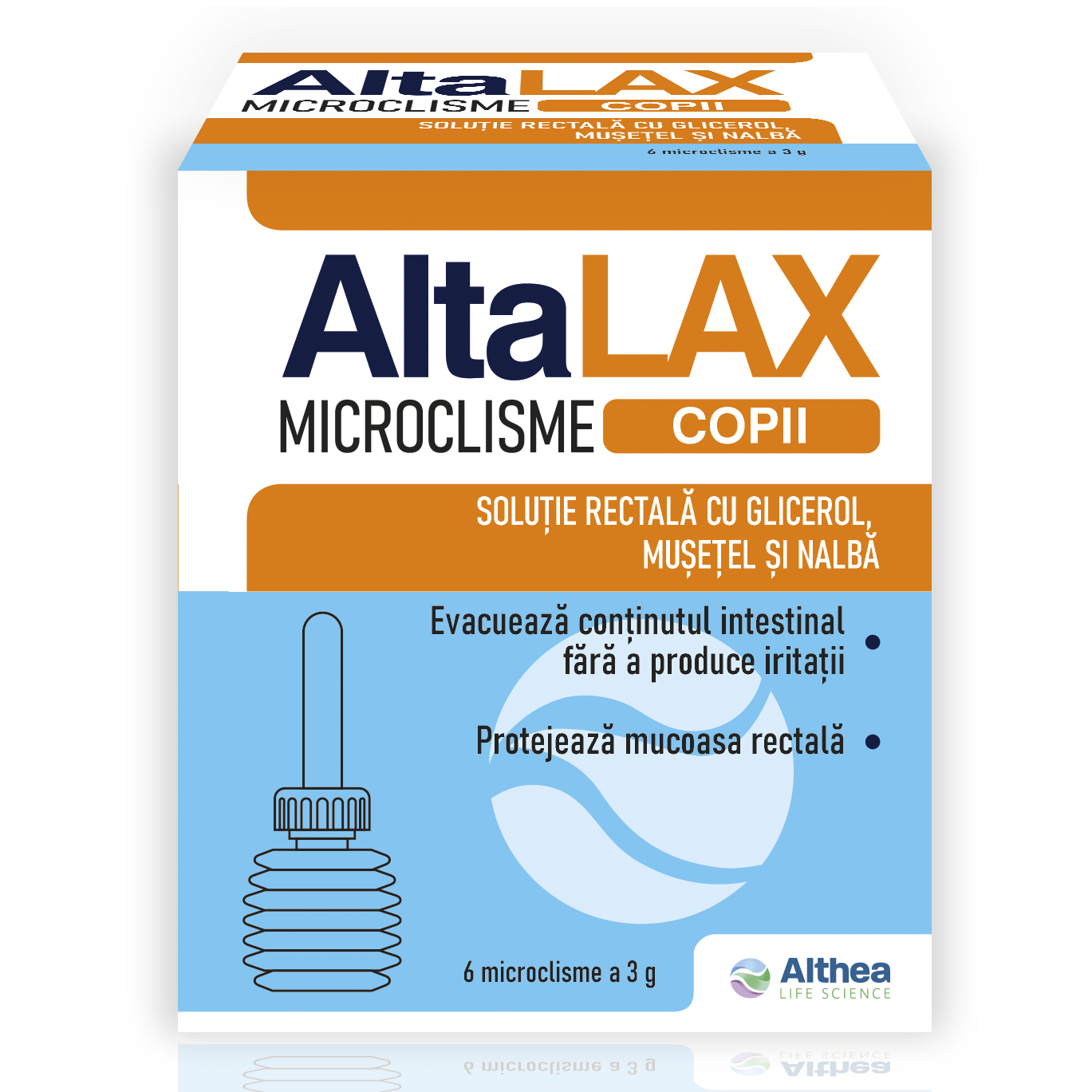 Microclisme pentru copii AltaLAX, 6 bucati, Althea Life Science