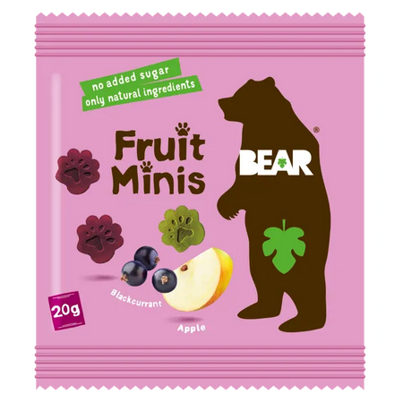 Jeleuri Jungle coacaze negre si mere Bear, 20 g, Lotus Bakeries