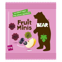 Jeleuri Jungle coacaze negre si mere Bear, 20 g, Lotus Bakeries