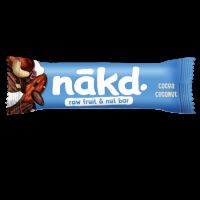 Baton raw vegan fara zahar si gluten cu cacao si cocos, 35 g, Nakd
